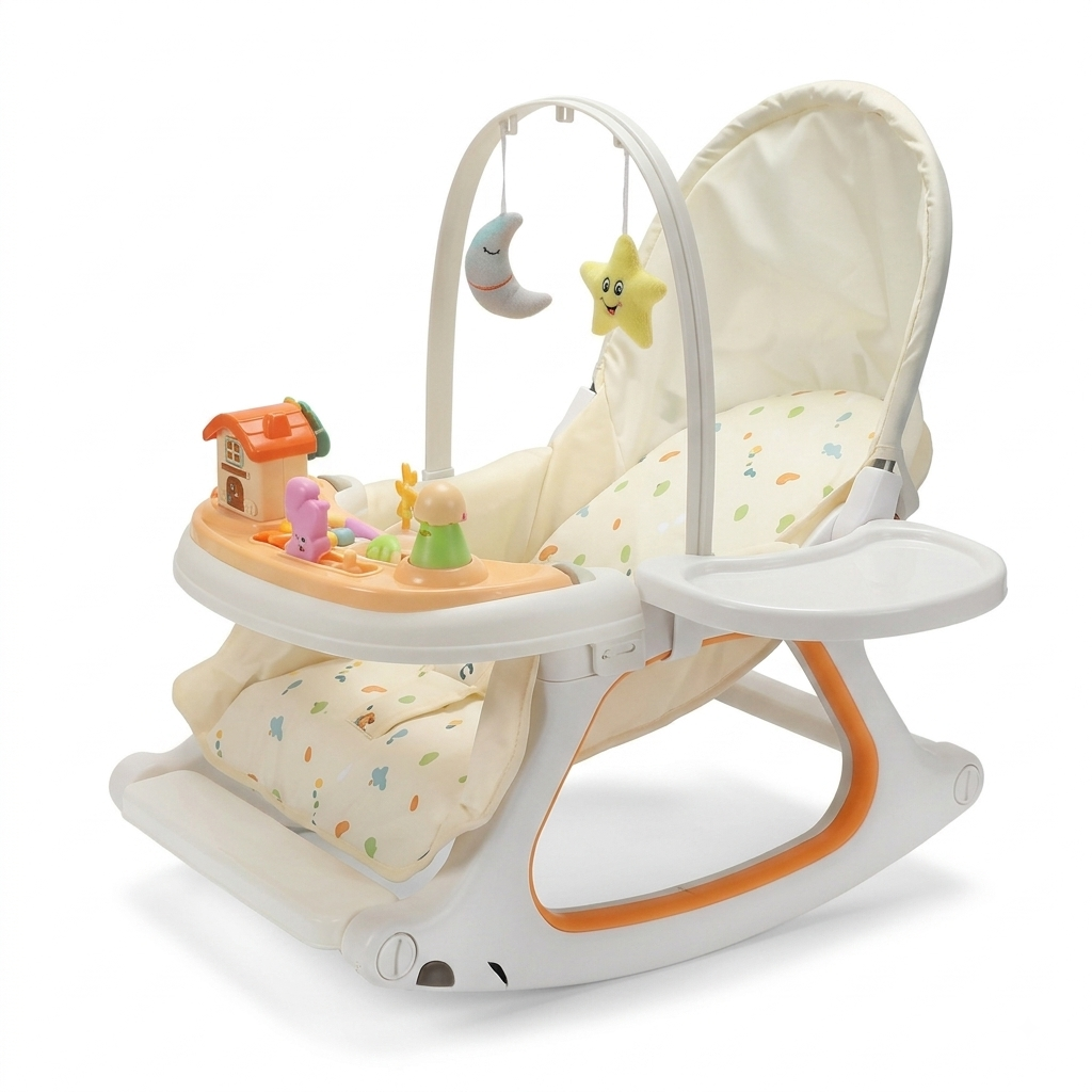 Serene Steps 4-in-1 Baby Rocker & Dining Activity Chair