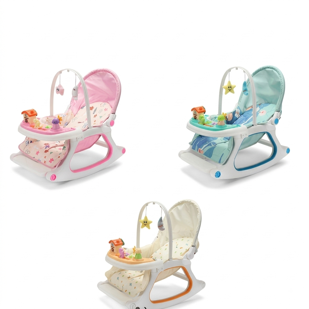 Serene Steps 4-in-1 Baby Rocker & Dining Activity Chair