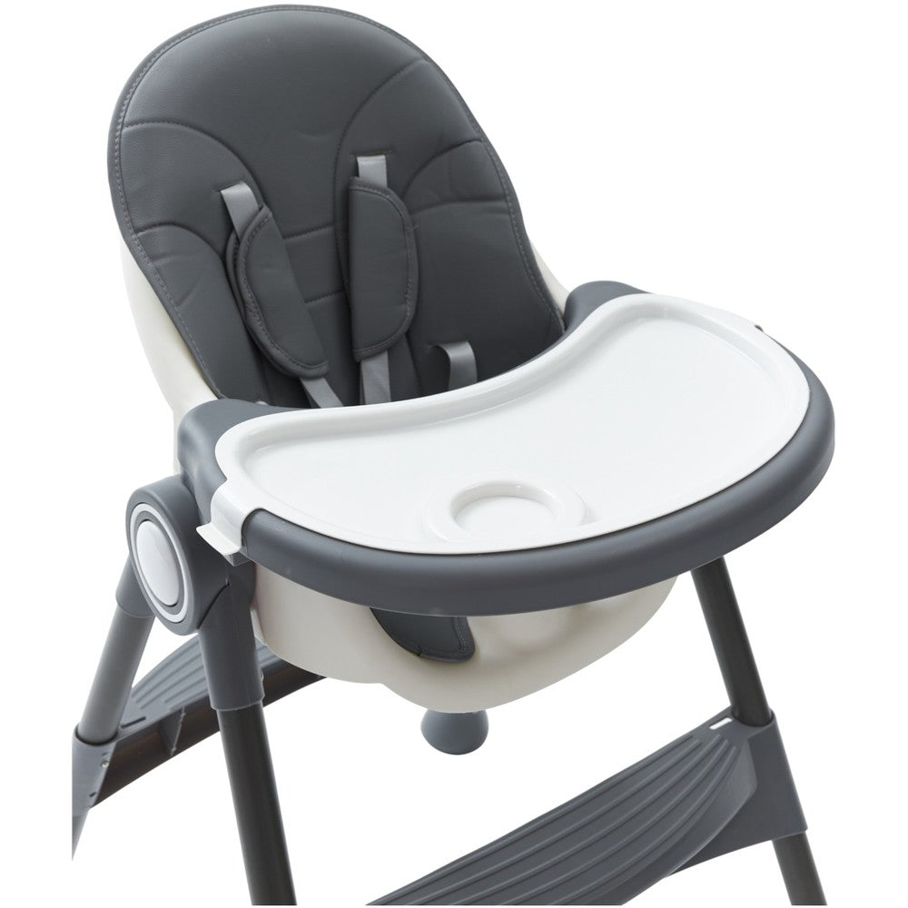 Multi-Stage Convertible Baby High Chair with Removable Tray & Storage Basket
