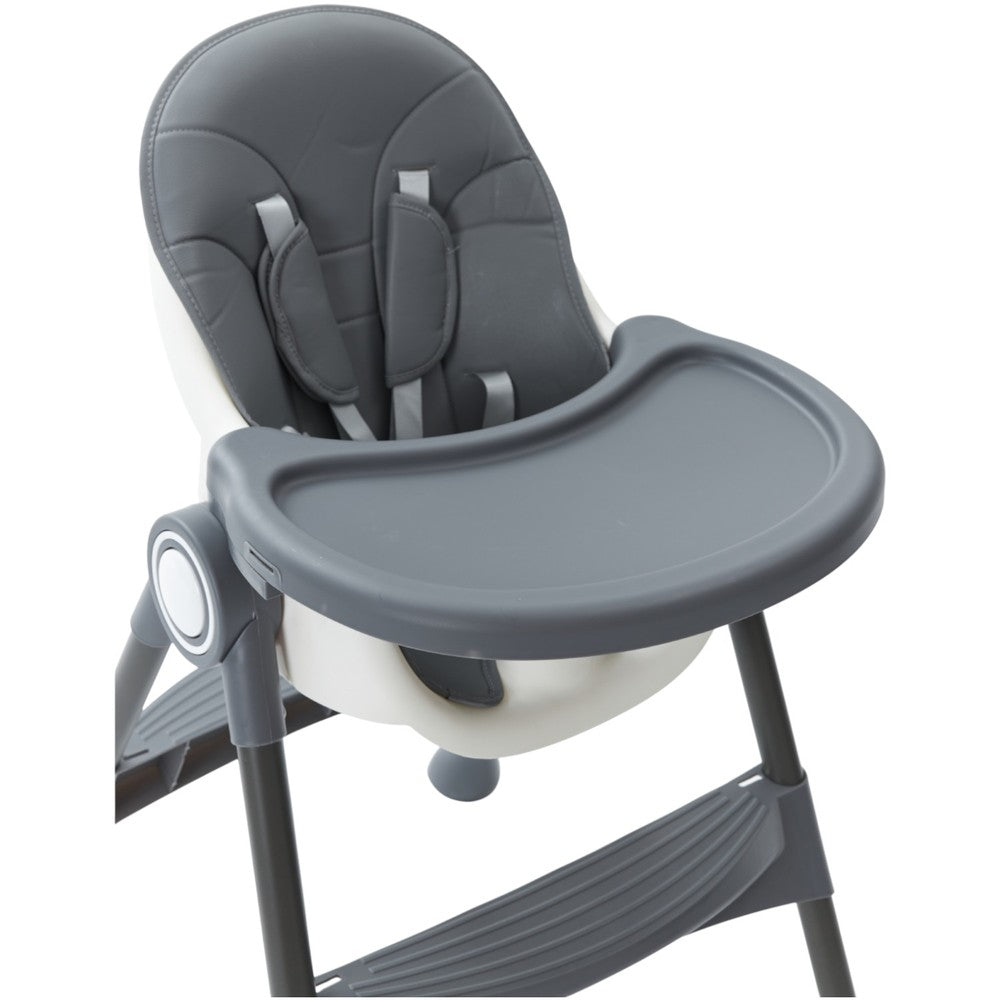 Multi-Stage Convertible Baby High Chair with Removable Tray & Storage Basket
