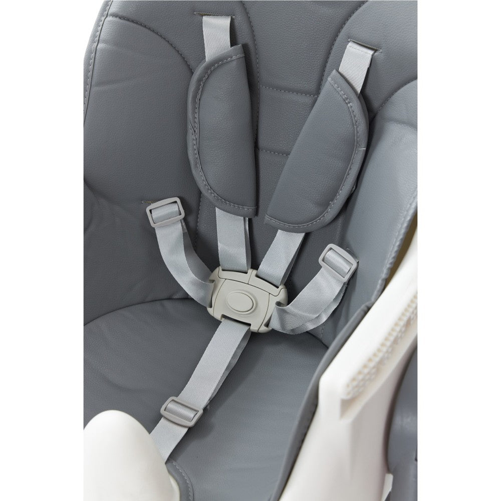 Multi-Stage Convertible Baby High Chair with Removable Tray & Storage Basket