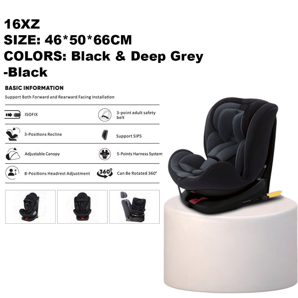 Elite 360° Spin Multi-Stage Car Seat – Dual-Facing Safety Seat
