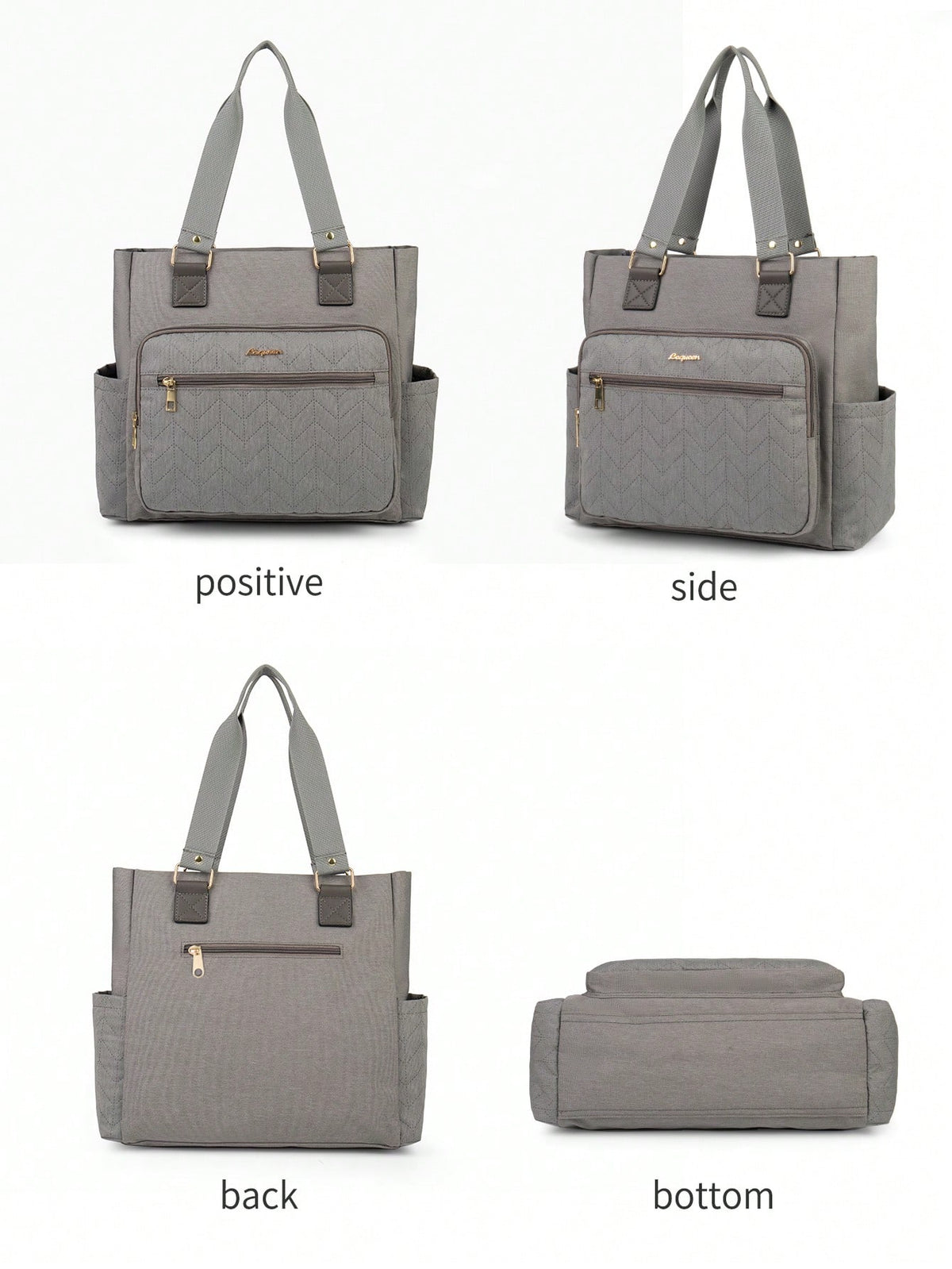 Multi-Pocket Diaper Tote Bag – Large Capacity Travel Baby Organizer