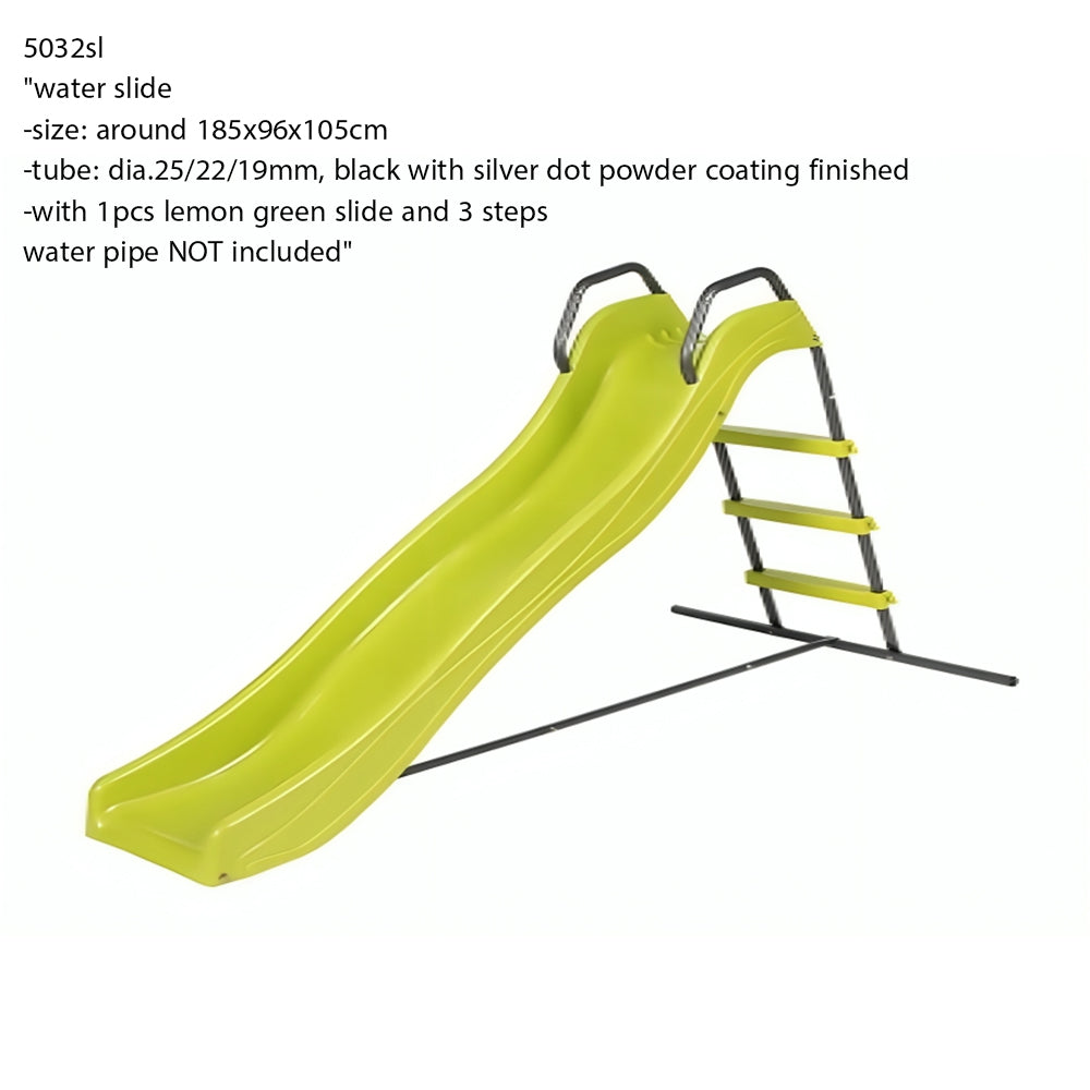 Heavy-Duty Double-Wave Backyard Playground Slide