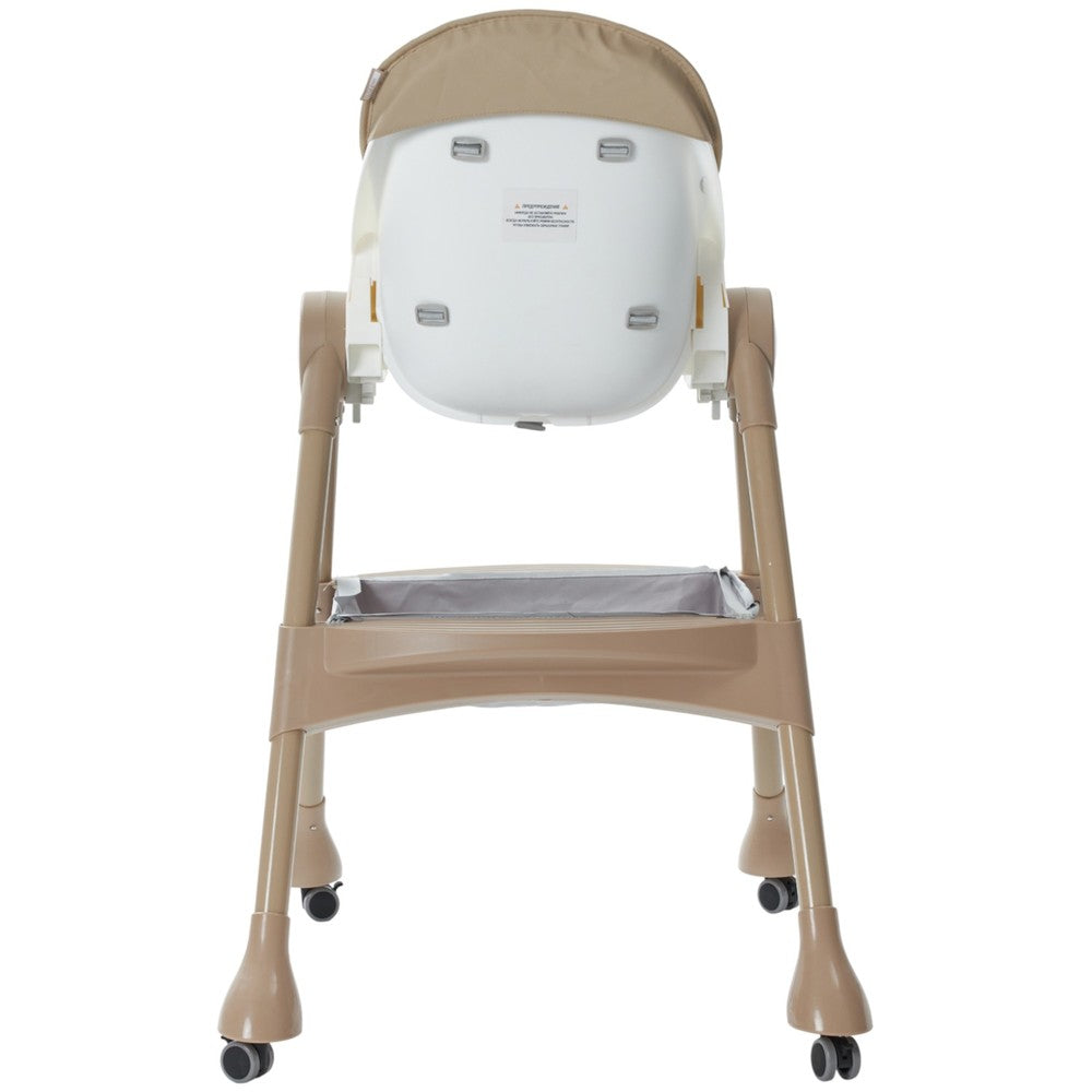 Multi-Stage Convertible Baby High Chair with Removable Tray & Storage Basket