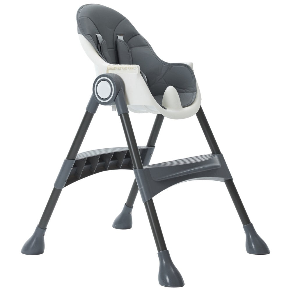 Multi-Stage Convertible Baby High Chair with Removable Tray & Storage Basket