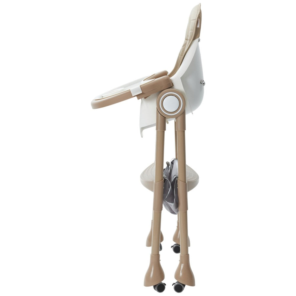 Multi-Stage Convertible Baby High Chair with Removable Tray & Storage Basket