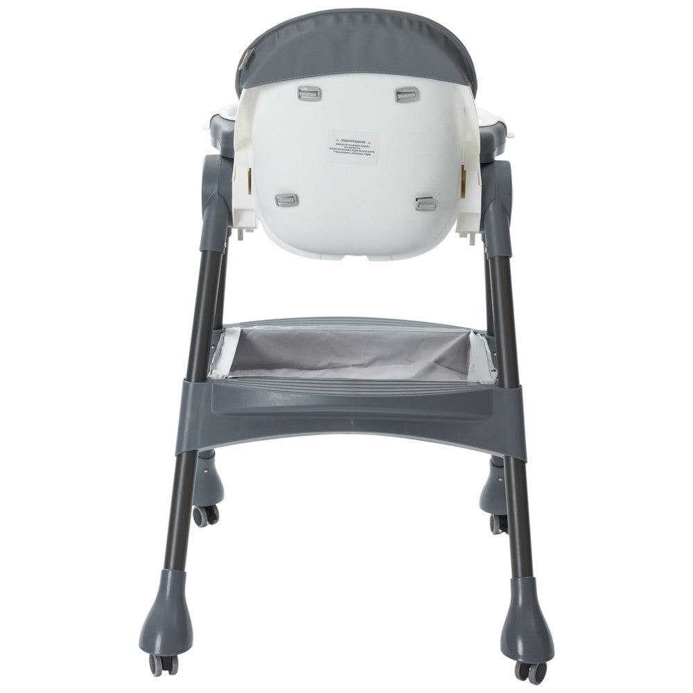 Multi-Stage Convertible Baby High Chair with Removable Tray & Storage Basket