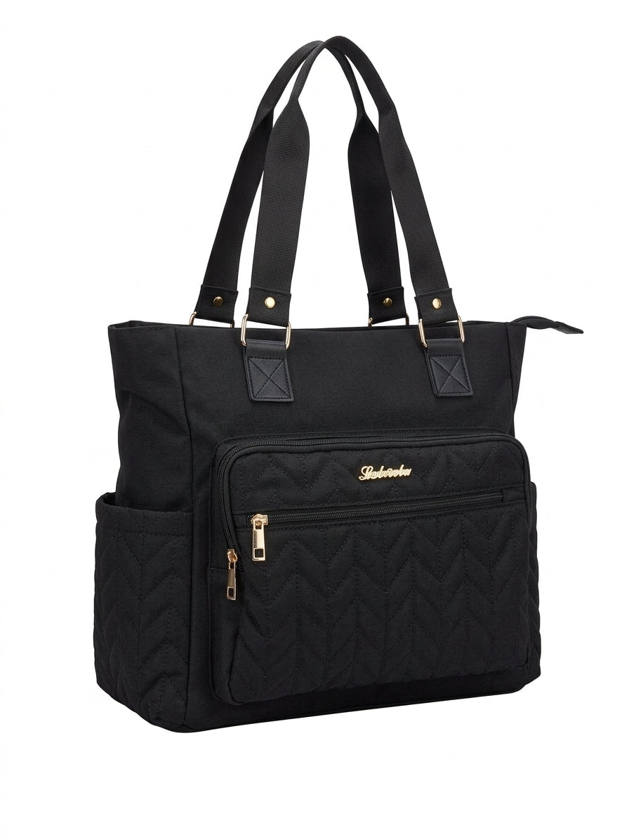 Multi-Pocket Diaper Tote Bag – Large Capacity Travel Baby Organizer
