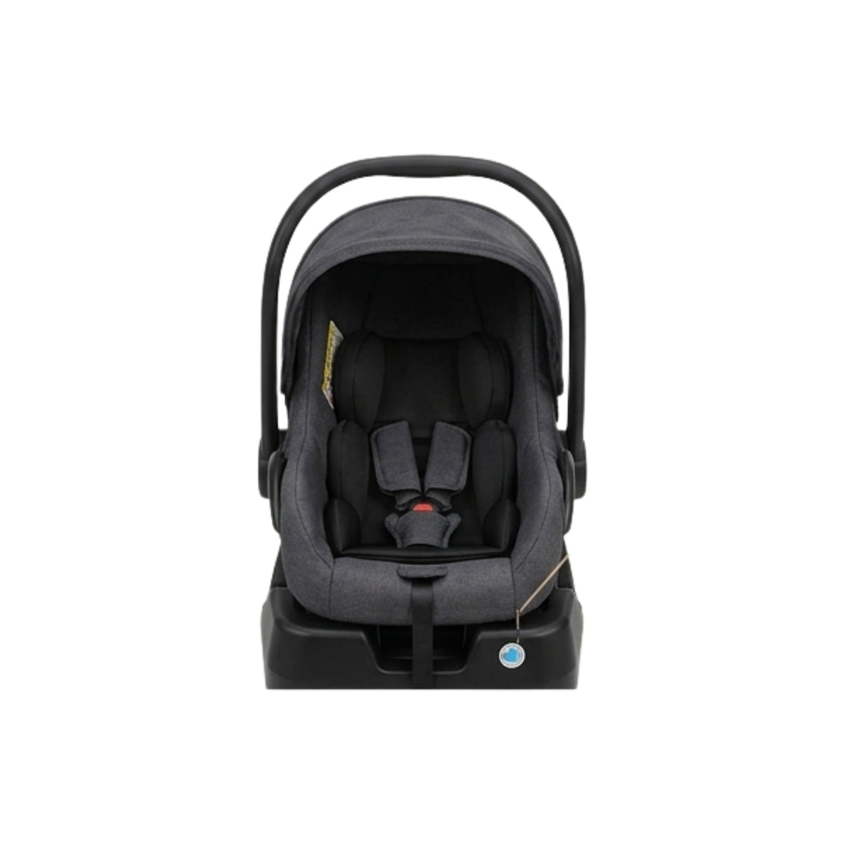 Newborn to Infant Safety Car Seat with Stay-in-Car Base – Lightweight Portable Baby Carrier with Canopy