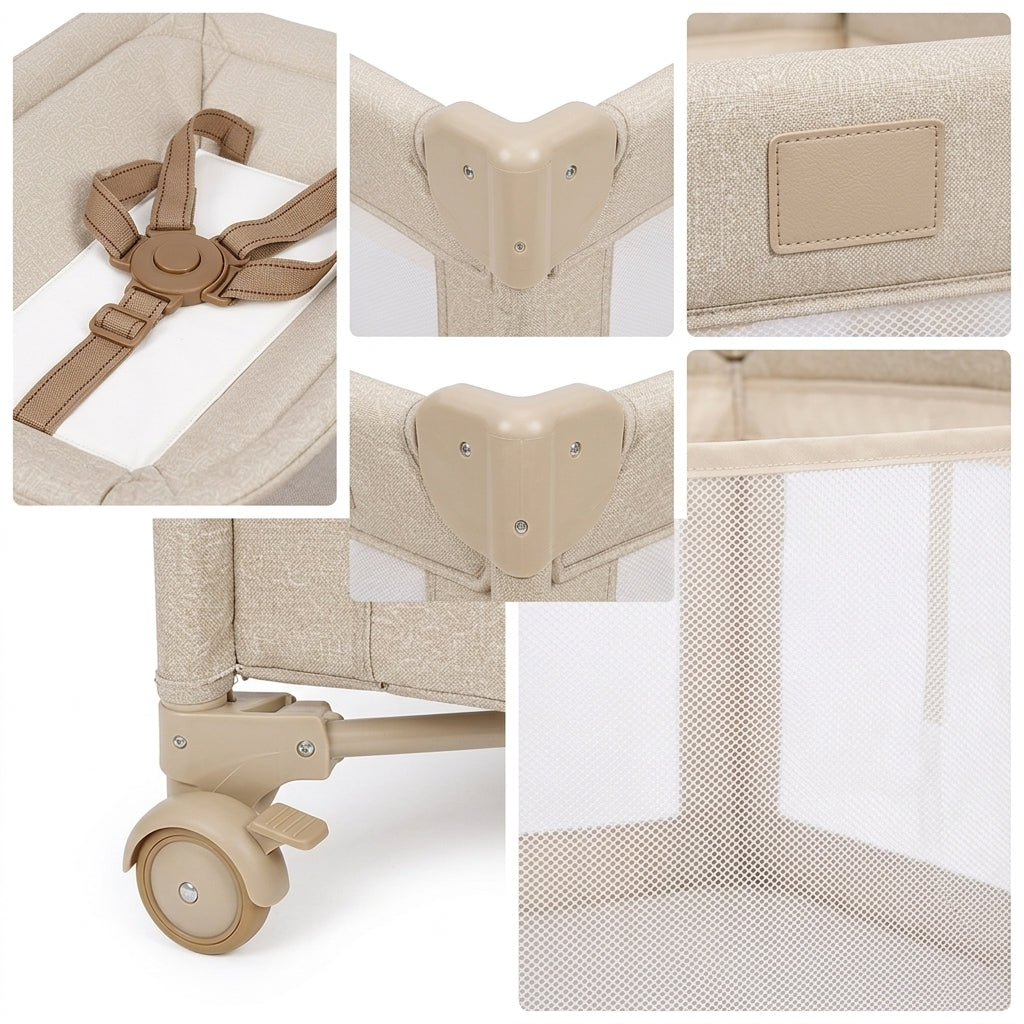 Compact 3-in-1 Portable Baby bed with Changing Table