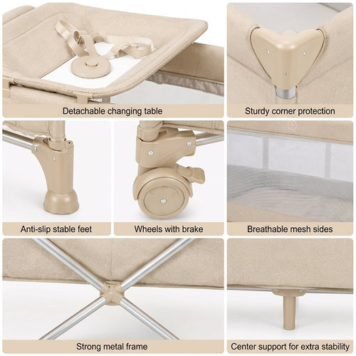 3-in-1 Portable Baby Cot